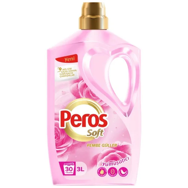 PEROS YUMUŞATICI PEMBE GÜLLER KALPLİ