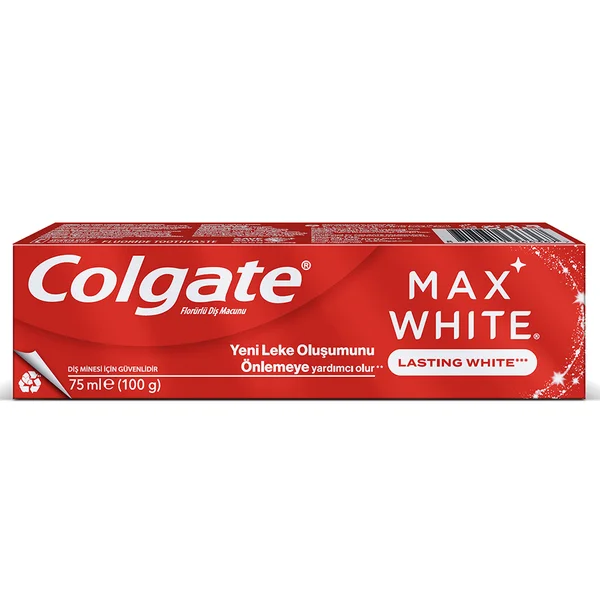 COLGATE MAX WHITE KALICI BEYAZLIK DİŞ MACUNU