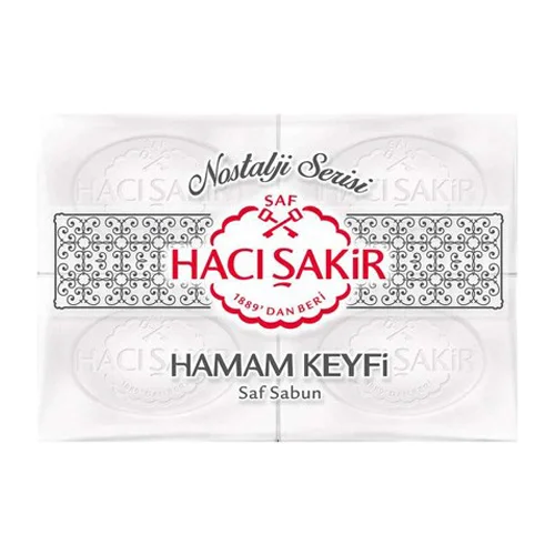 HACI ŞAKİR HAMAM KEYFİ SAF BEYAZ SABUN 4X200 G