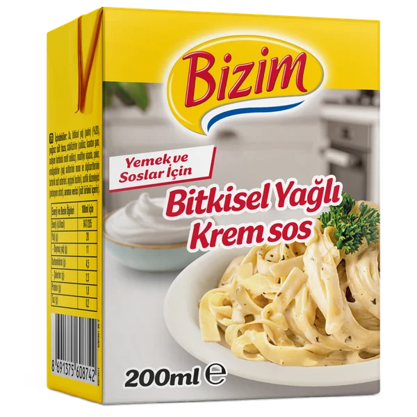 BİZİM BİTKİSEL KREMA %20 YAĞLI 200 G
