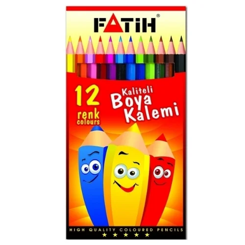 FATİH KURU BOYA 12 RENK TAM BOY
